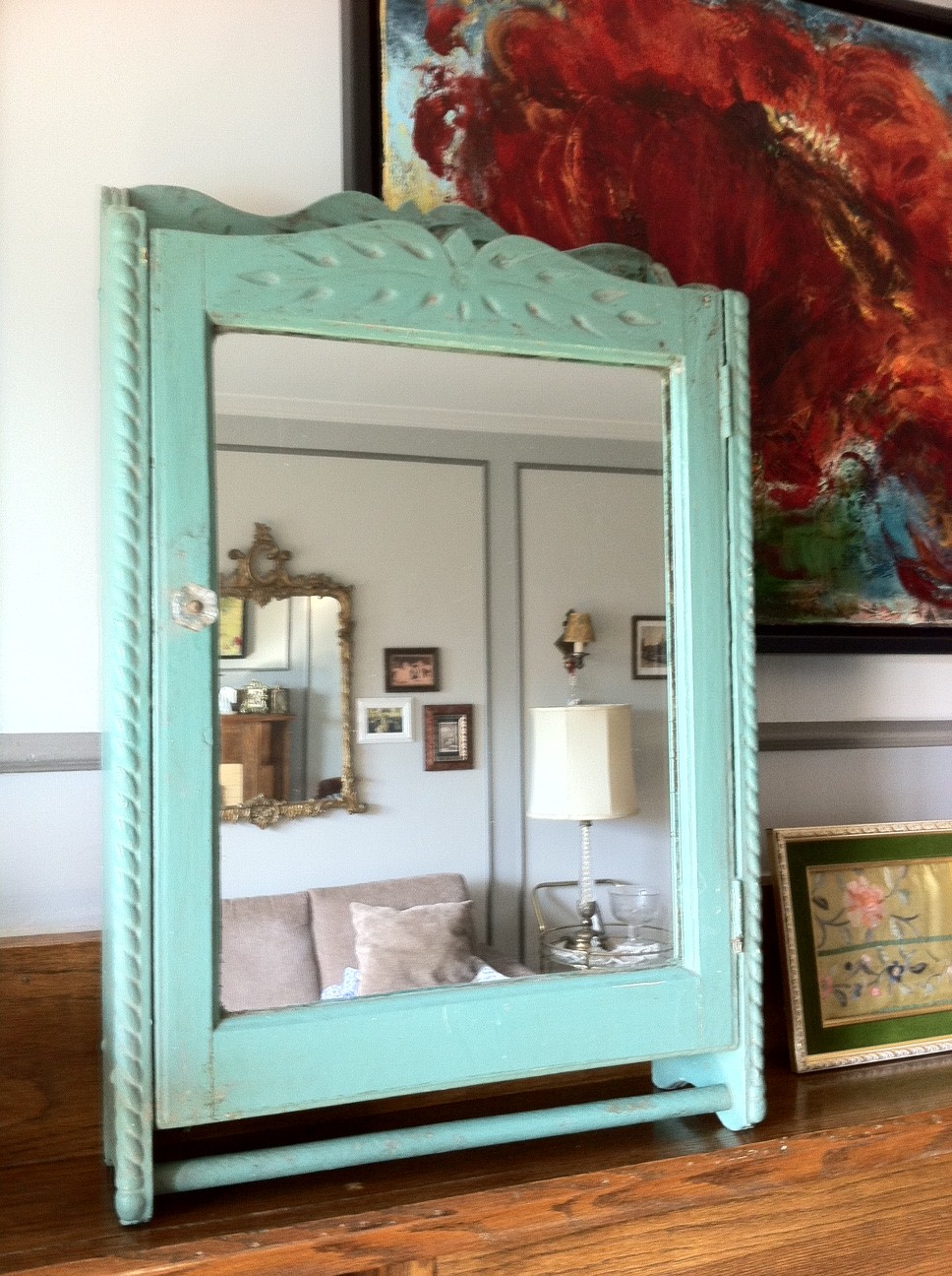 Lady Jane's Treasure Trove *SOLD* Antique oak medicine 120