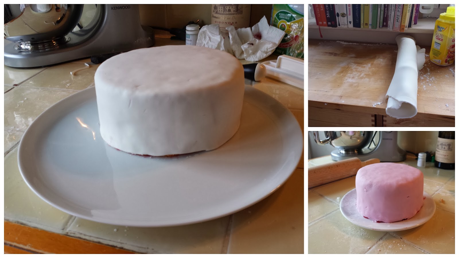 Mon 1er gâteau en pâte à sucre… à étage