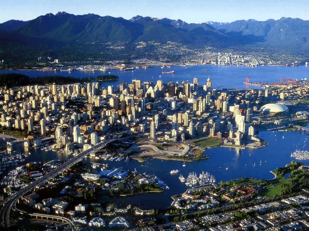 World Visits: Vancouver Skyline Attraction City Of British Columbia Canada