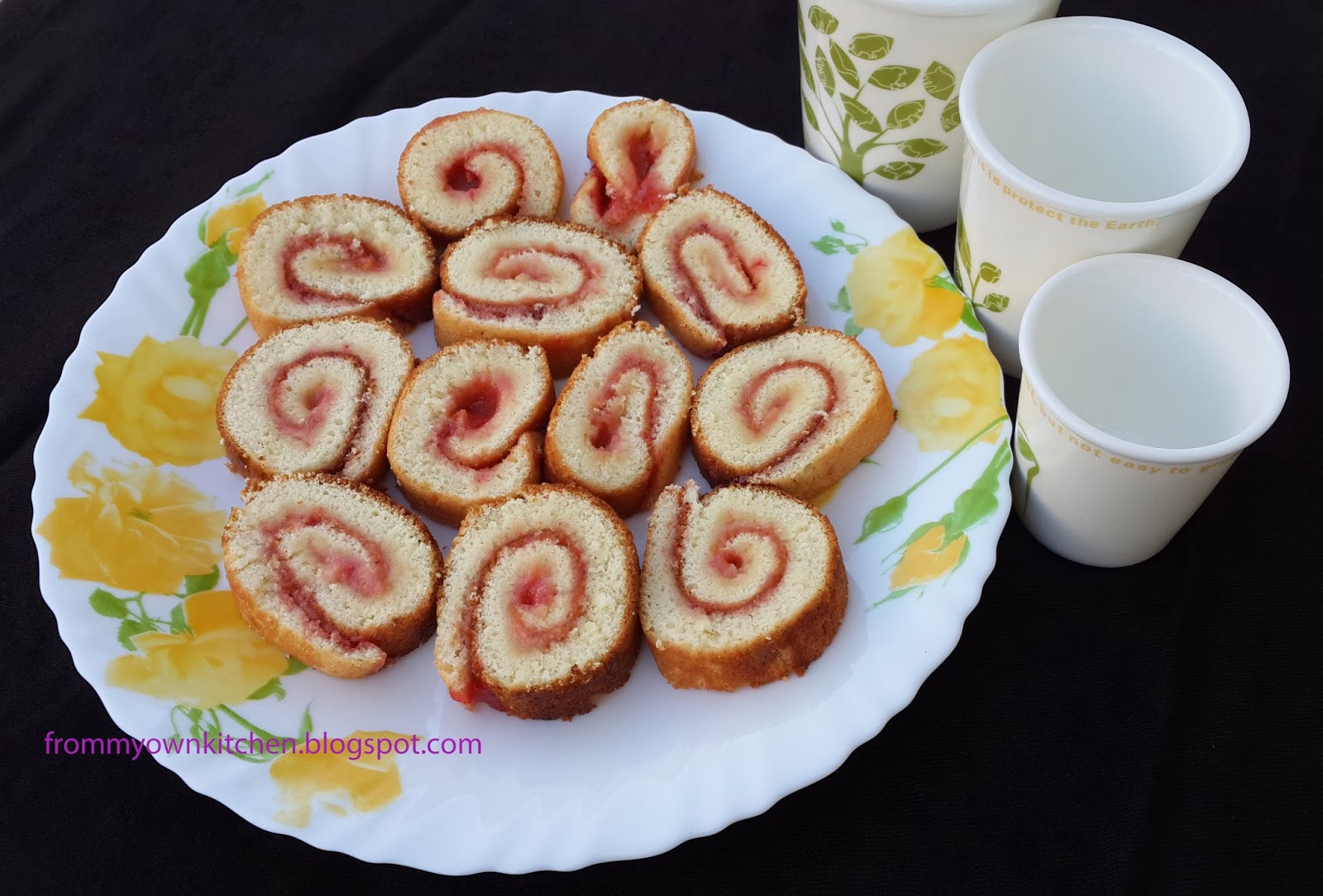 From My Own Kitchen Jam Rolls/Jam Cake Rolls(On Stove Top)