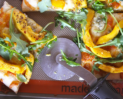 roasted acorn squash pizza