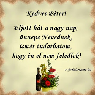 Április 29 - Péter névnap - névnap, mai névnap, női névnapok, férfi névnapok, névnapok, keresztnevek, utónevek, nevek, névnap köszöntő Péter névnap