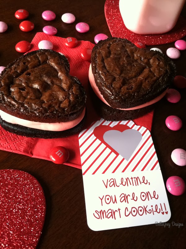 Chocolate Brownie Heart Sandwich Cookies * Happy Monday BellaGrey Designs