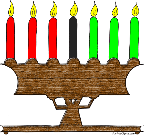 kwanzaa kinara and mishumaa saba 02 fun free clip art