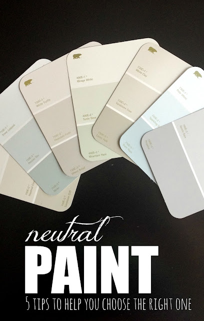 5 tips to help you choose the best neutral paint colors! Check this out!