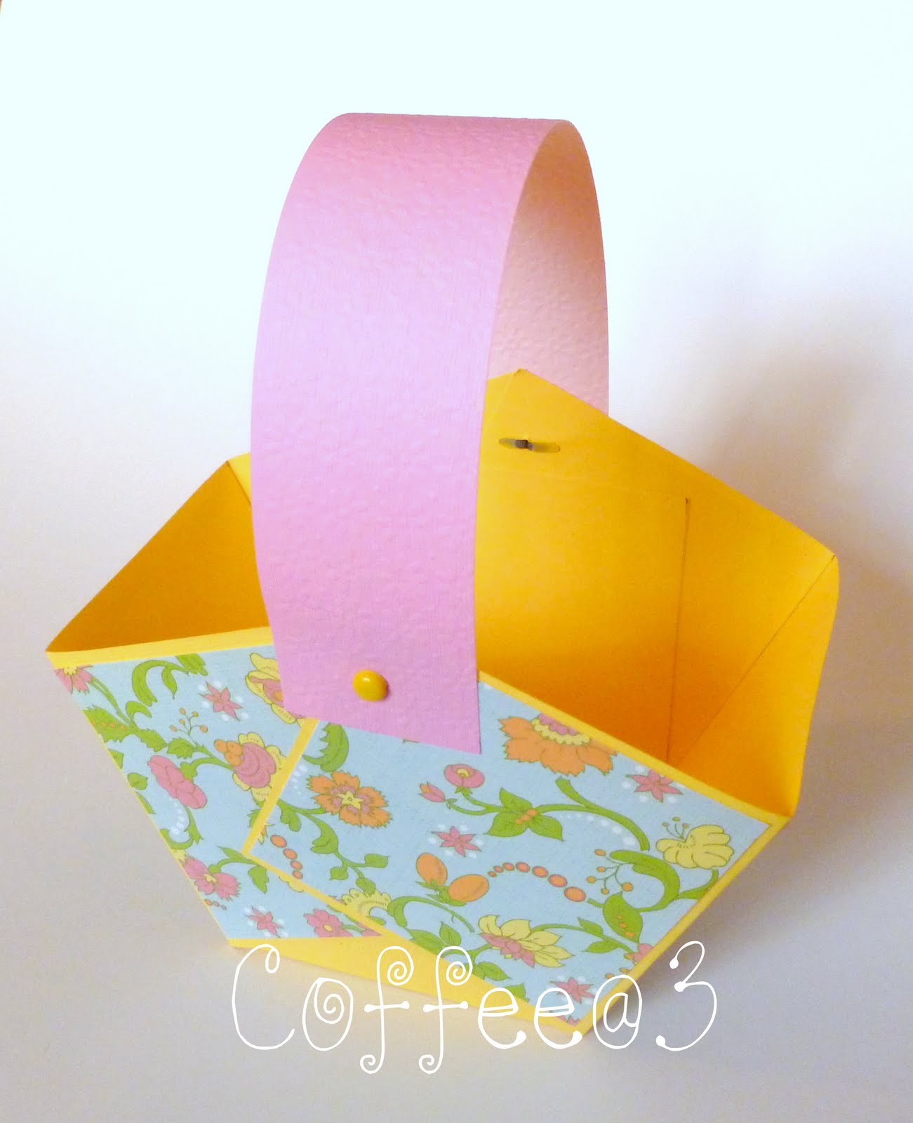 Coffee 3 Easy Paper Easter Basket Tutorial