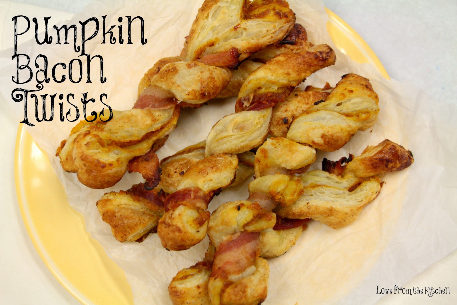 Love from the Kitchen Pumpkin and Bacon Twists
