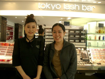 At Shu Uemura Tokyo Lash Bar in Omotesando, Japan