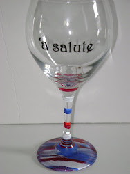 'a salute wine glass