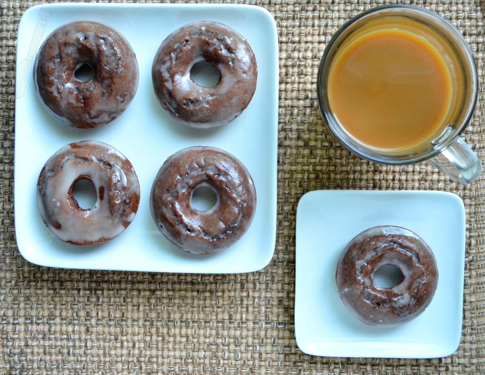 Baked Dark Chocolate Doughnuts Searching for Dessert