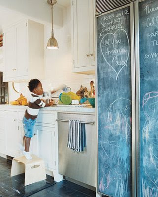 DIY : painting your fridge with chalkboard paint