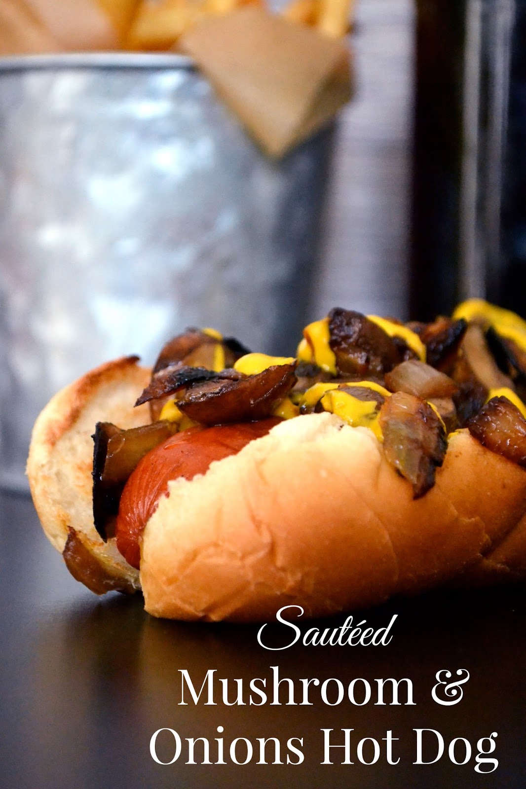 Seven Bites Sautéed Mushrooms and Onions Hot Dog