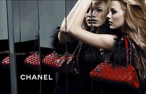 blake lively chanel dress. lake lively chanel ad.