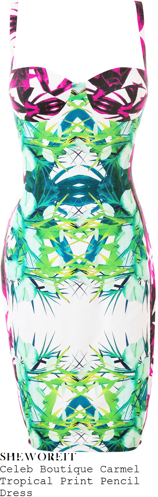 jessica-wright-mirror-tropical-print-pencil-dress jessica-wright-mirror-tropical-print-pencil-dress
