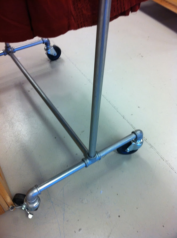 embellishments Project Post 15 Pipe & Pallet Clothes Rack