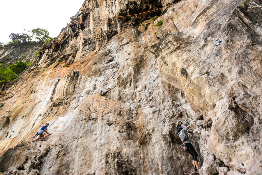 Railay. Rock climbing