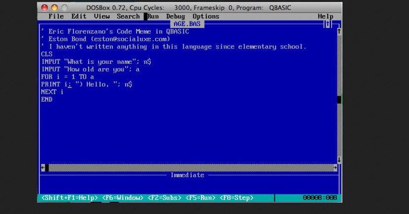 Writing programs in qbasic