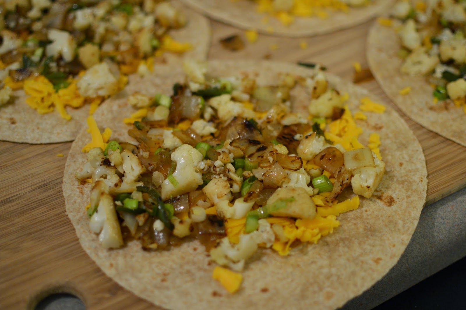 the eibls Charred Cauliflower Quesadillas