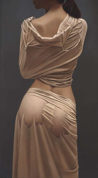 willi kissmer pinturas realistas mulheres bundas seios mamilos tecidos roupas transparentes