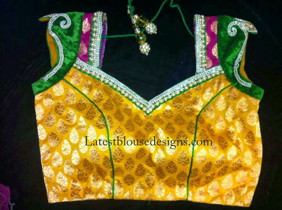 bridal saree blouse designs 2014