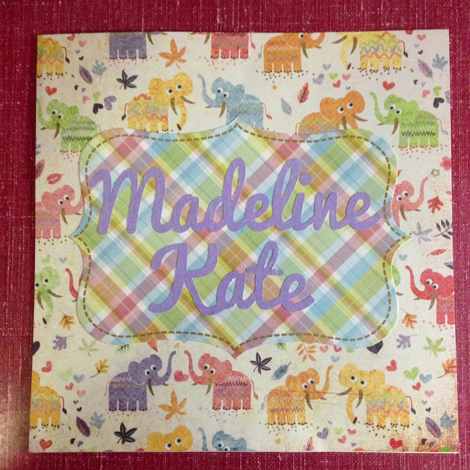 Mrs Crafty Adams How to make a scrapbook for Baby's First Year