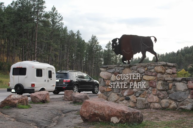 U-haul (uhaul) CT13 Camper Entering Custer State Park Fiberglass U-haul (uhaul) CT13 Camper Entering Custer State Park, SD
