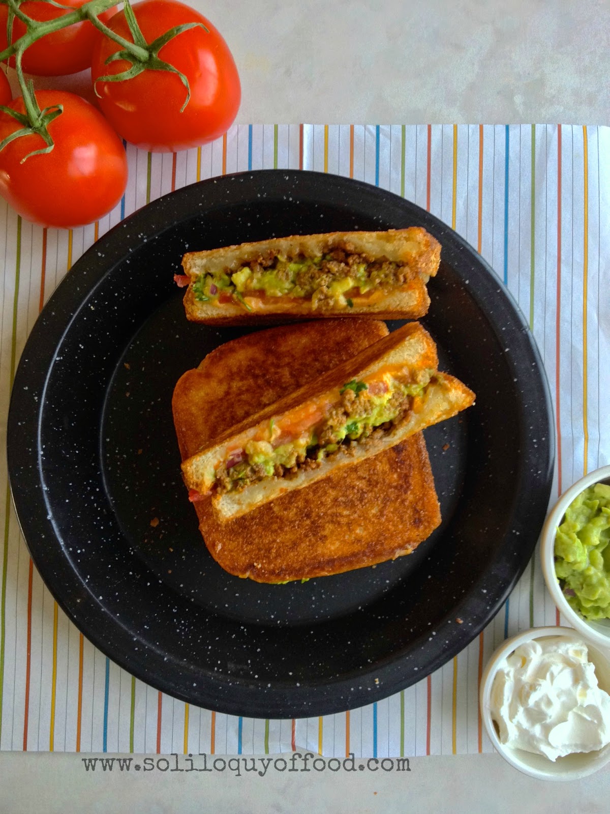 Taco Stuffed Grilled Cheese Love Bakes Good Cakes