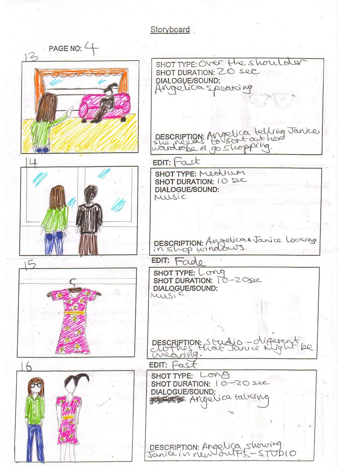 documentaries 'Quick Fashion' Storyboard