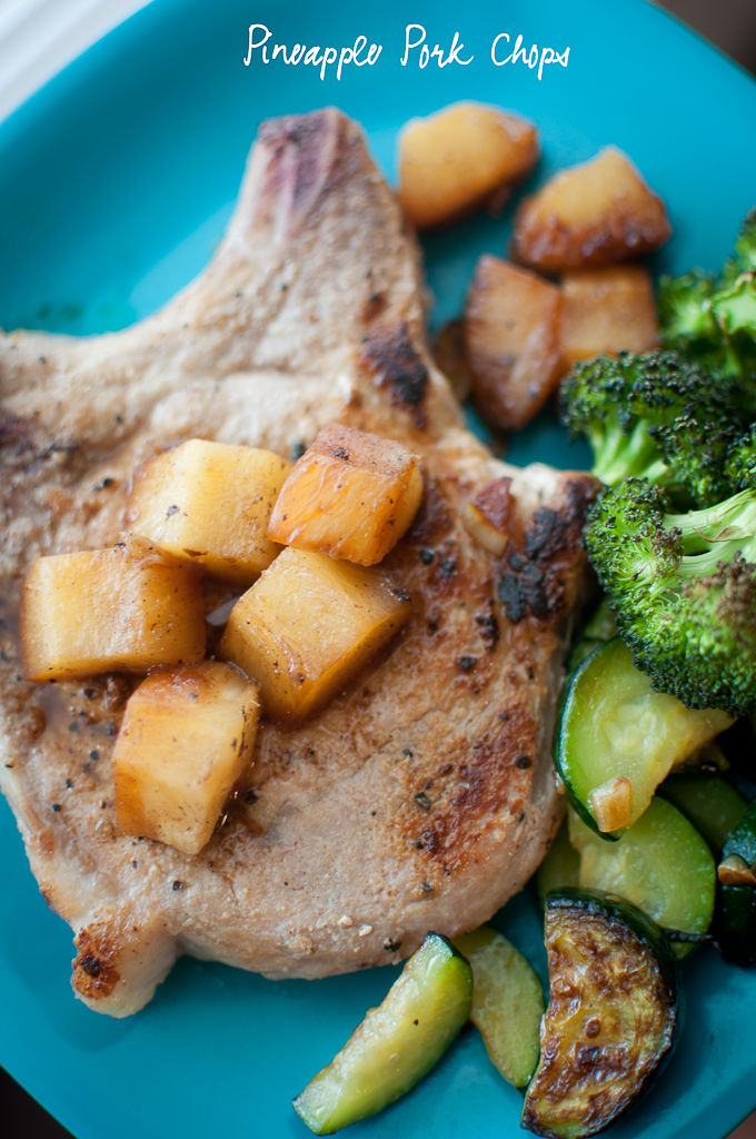 You hunt. I gather. Pineapple Pork Chops