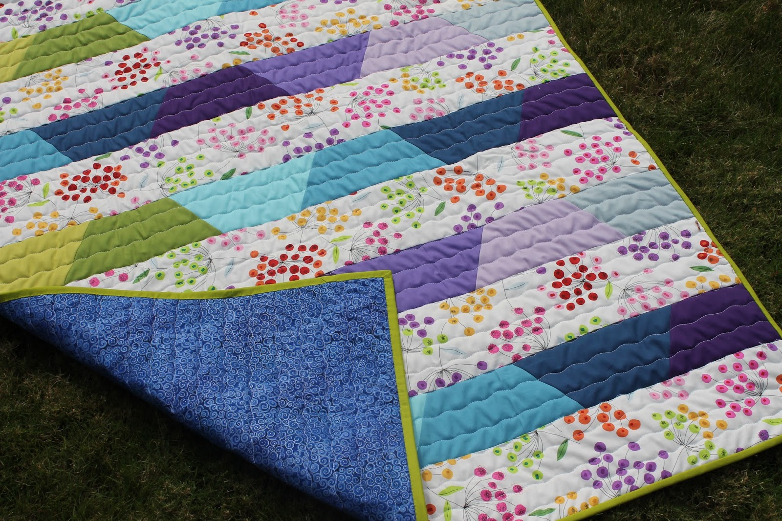 Quilting is more fun than Housework... Quick Half Hexie Baby Quilt