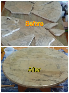 ซ่อมหินอ่อนแตกและเคลือบ epoxy
