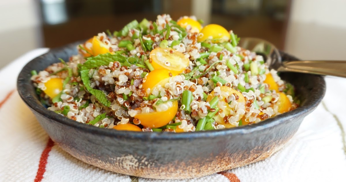 Healthy and Gourmet Quinoa Salad with Fresh Cherry Tomatoes
