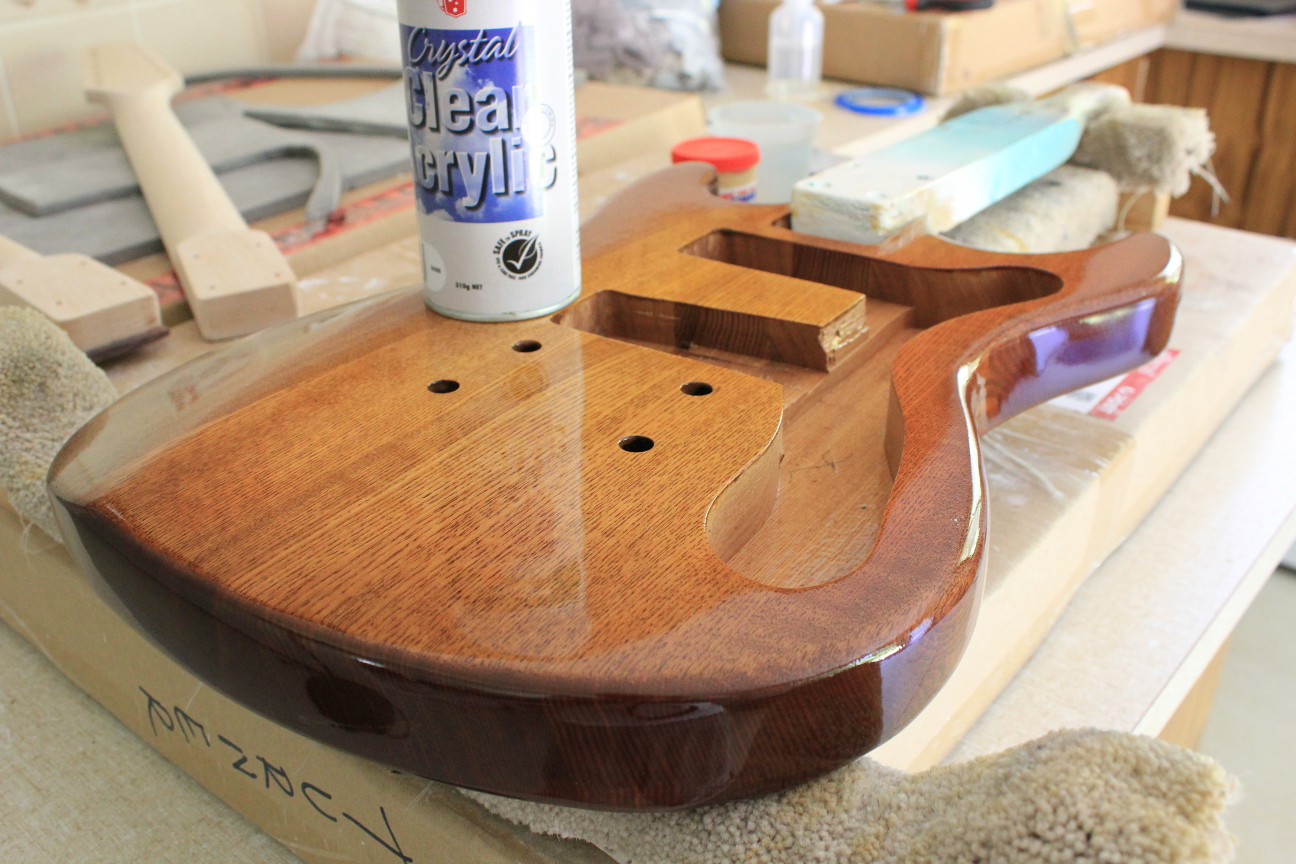 Guitar Kit Builder Ash Mosrite Clear Coats