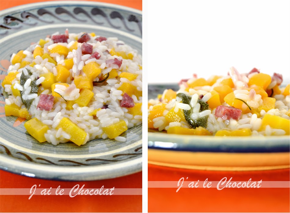 risotto zucca e salame!