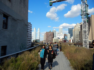 Views off of the High Line in New York City