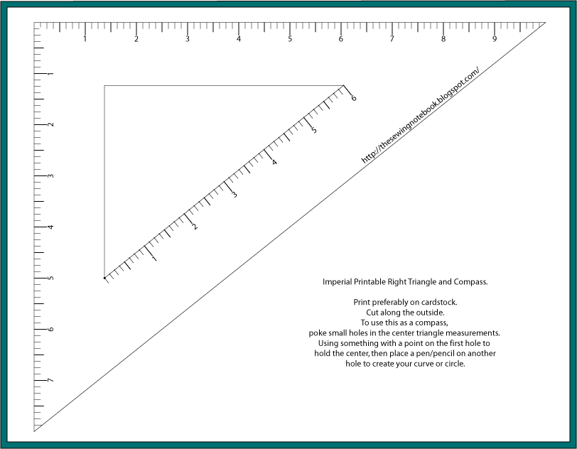 Sewing Measure Template, French Cutting Curve