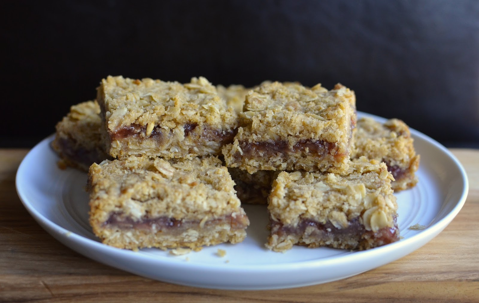 Playing with Flour Raspberry oatmeal bars