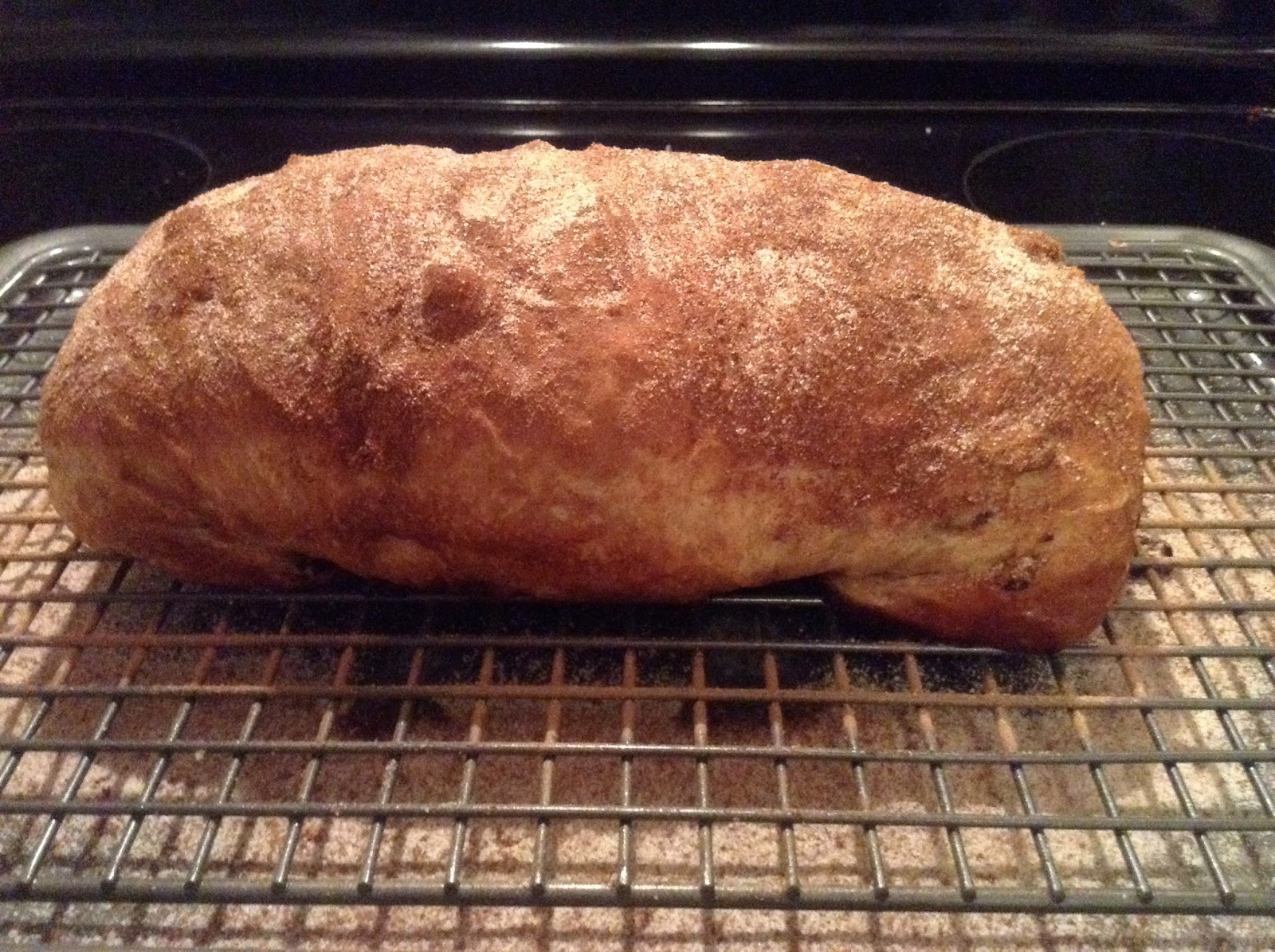 megbakes Sugar Coated Cinnamon Raisin Swirl Bread