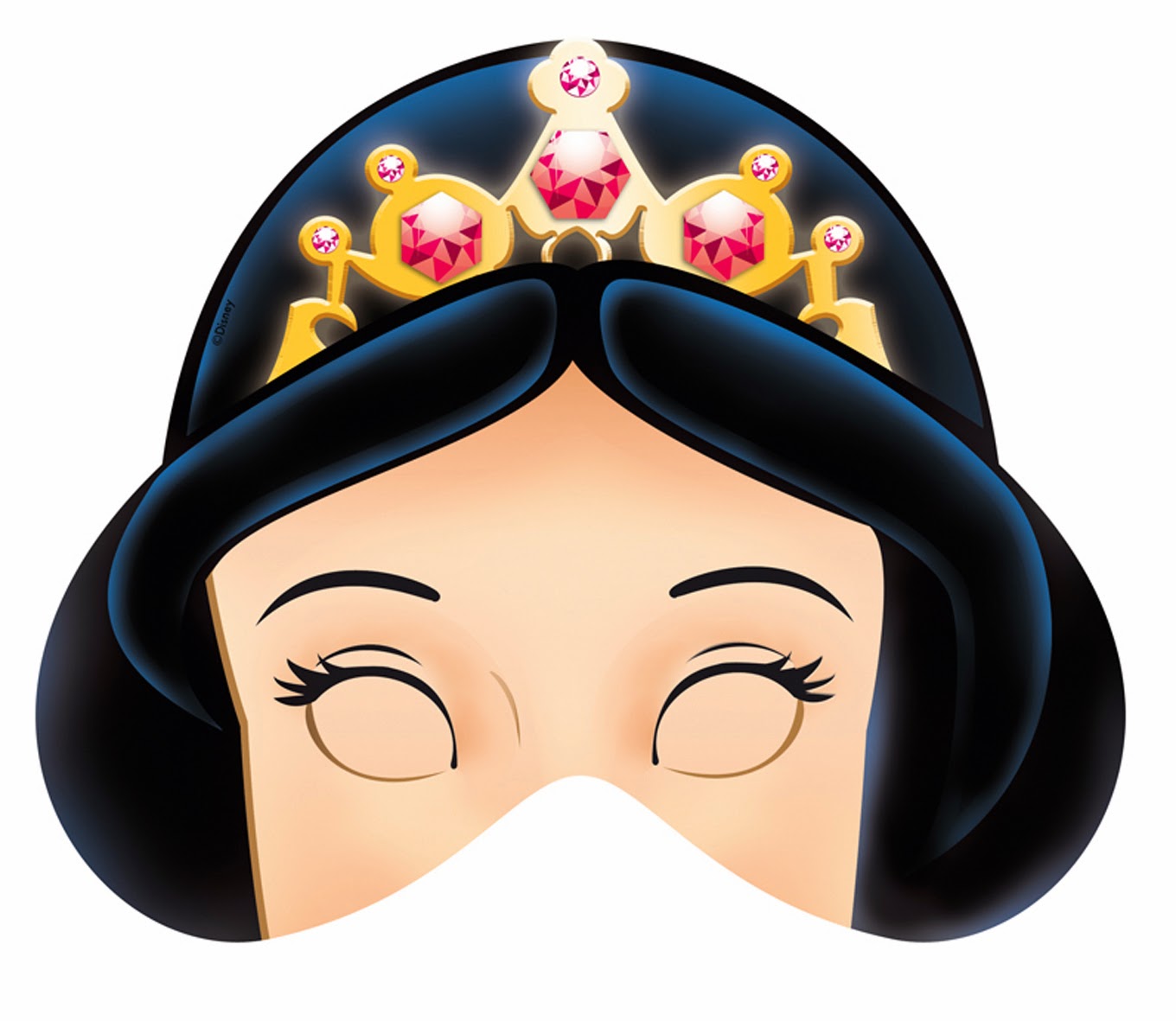 Snow White Face Mask Disney Princess Party