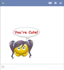 You're Cute Smiley For Facebook