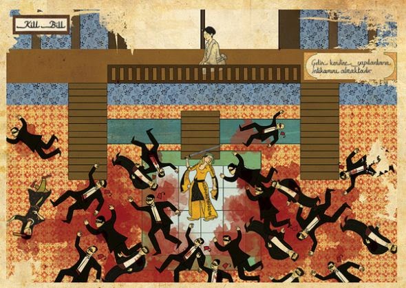 Murat Palta ilustrações posters de filmes estilo otomano turco Murat Palta ilustrações posters de filmes estilo otomano turco