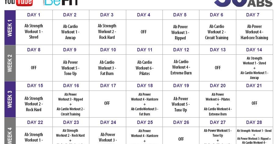 4 Day Split Workout Upper Lower Body Workout Plans For 6