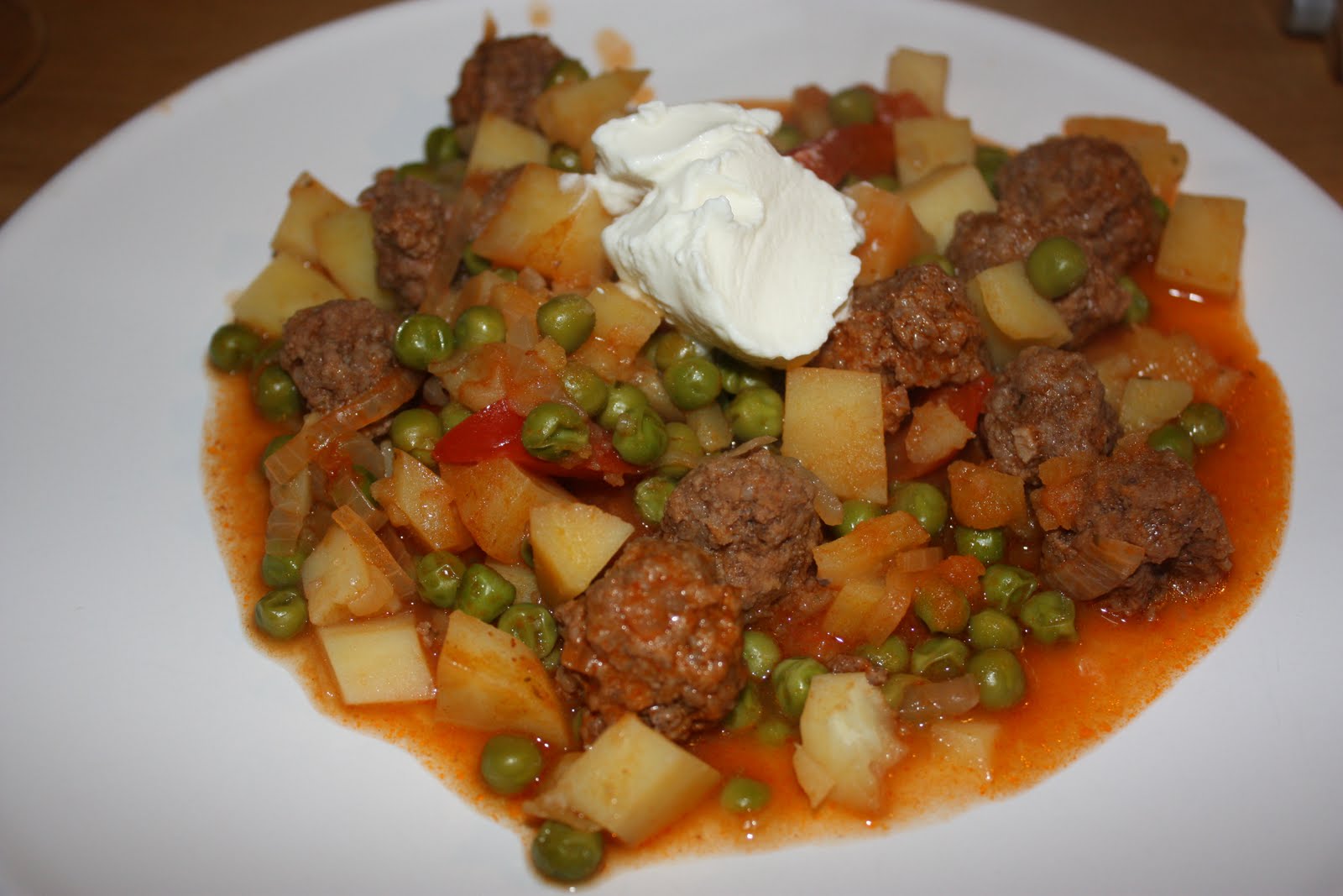 365 dagen koken en eten Goulash met gehaktballetjes