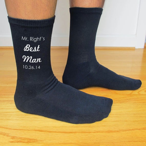 The Happy Sole Custom Groom and Groomsmen Socks