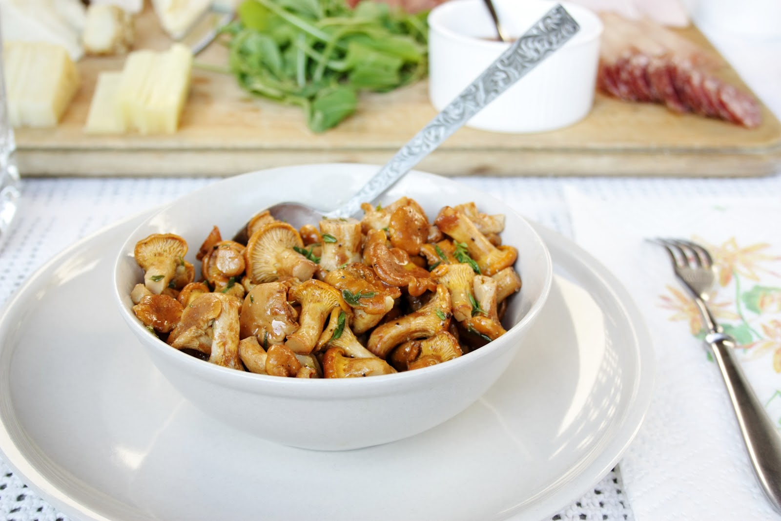 everything is poetry chanterelle side dish