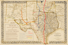 The Great Texas Cattle Trails Map