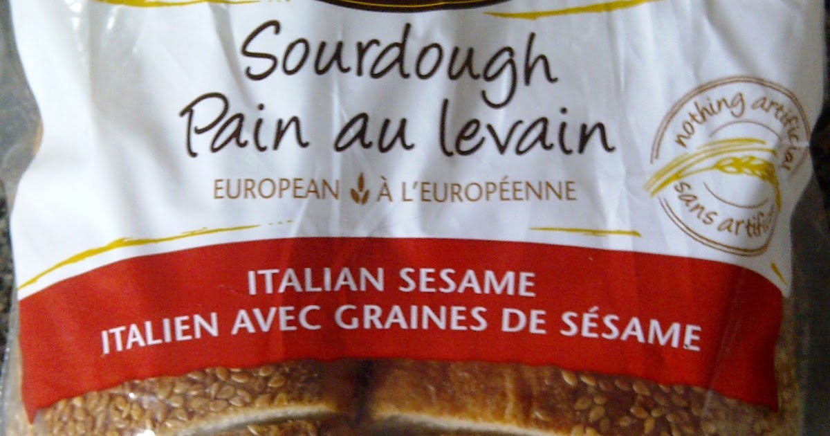 A vegan in Brampton, ON Review of 'Stonemill' Sourdough Bread (Italian Sesame)