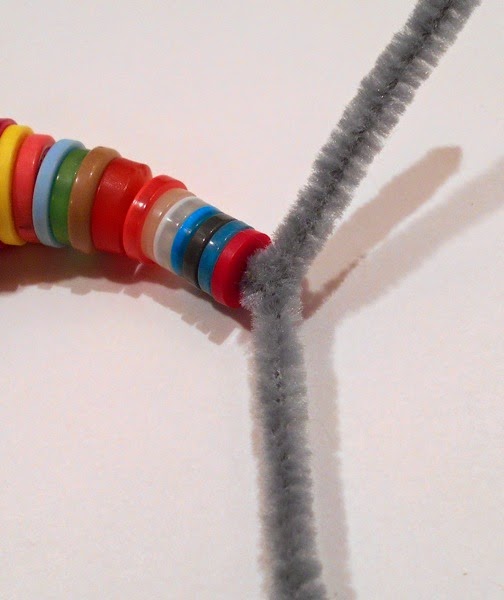 An Elephant a Day 2.0 Elephant No. 116 Buttons and Pipe Cleaners