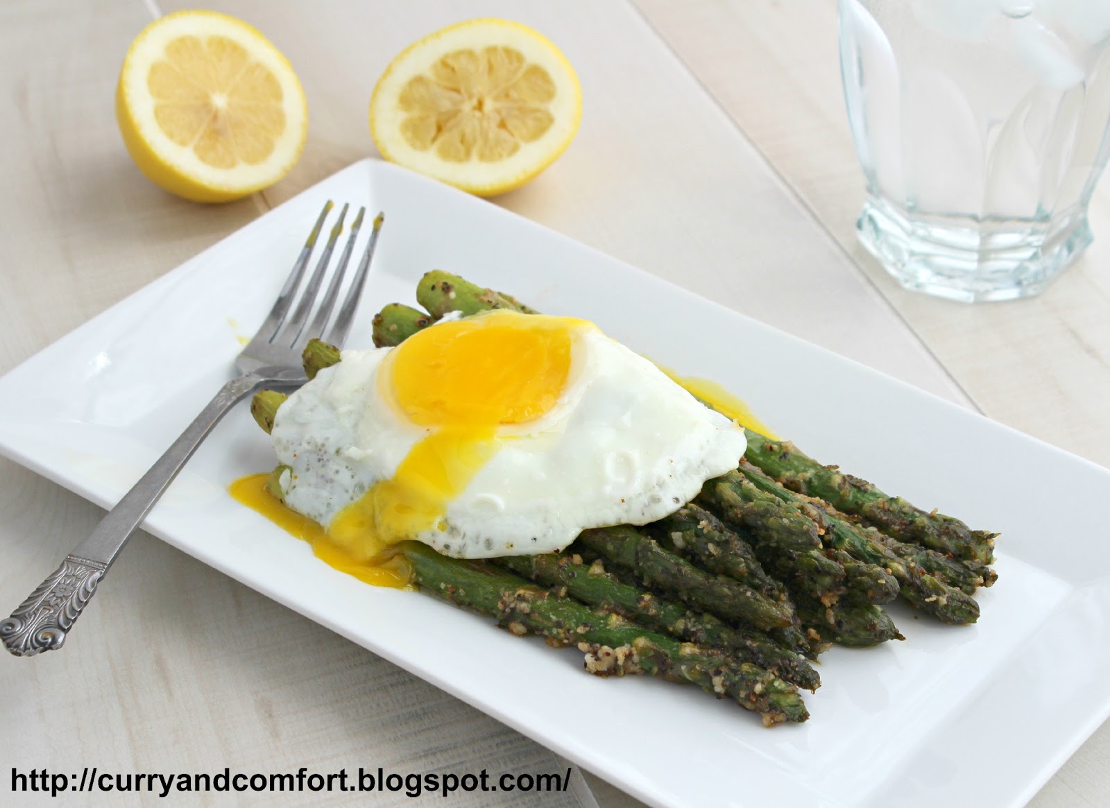 Kitchen Simmer Parmesan Asparagus with Egg