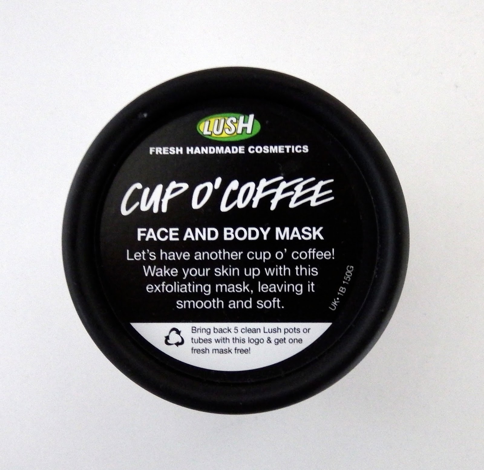 Lush Cup O' Coffee Face and Body Mask Review Maiyabellexo